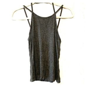 Grey multi strap tank